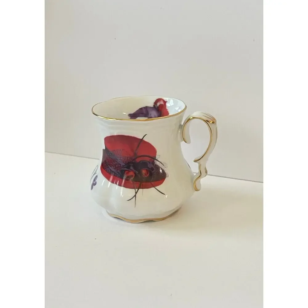 VTG Vintage Victorian Style Red Hat Creamer
